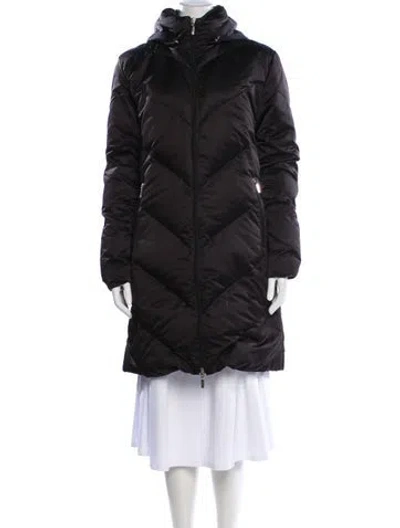 Pre-owned Moncler Down Coat In Gray