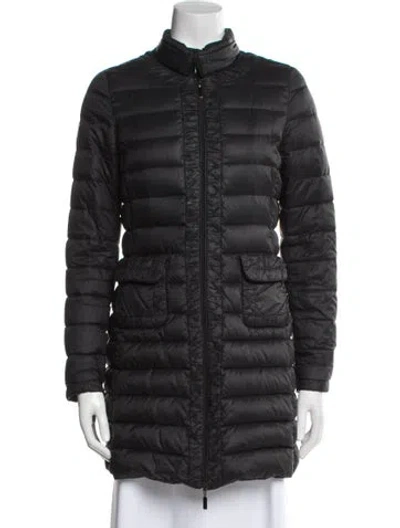 Pre-owned Moncler Down Coat In Gray