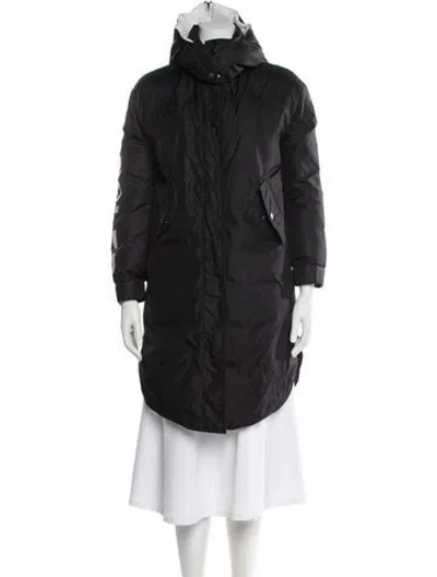 Pre-owned Moncler Down Coat In Gray