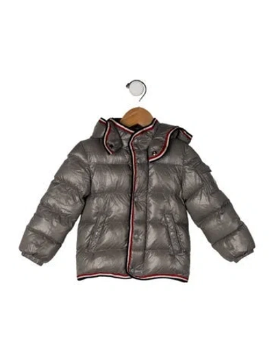 Pre-owned Moncler Babies' Down Coat In Gray