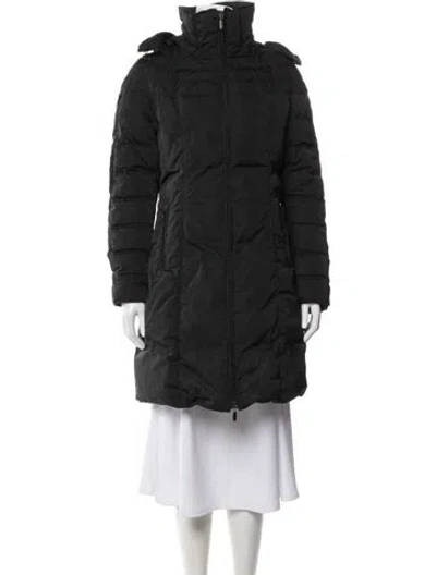 Pre-owned Moncler Down Coat In Gray