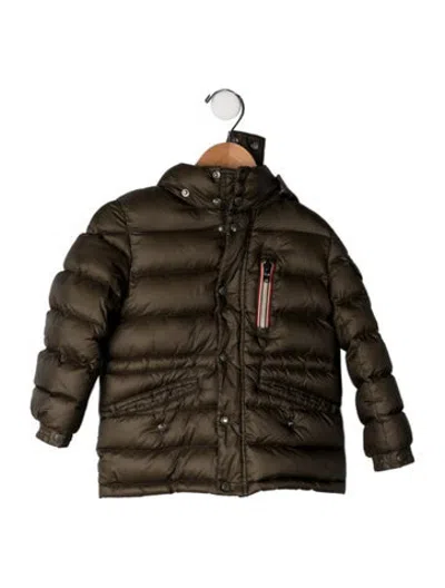 Pre-owned Moncler Babies' Down Coat In Green