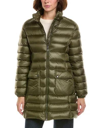 Moncler Down Coat In Green