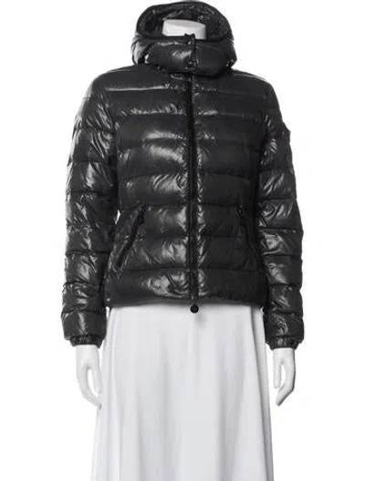 Pre-owned Moncler Down Coat In Grey