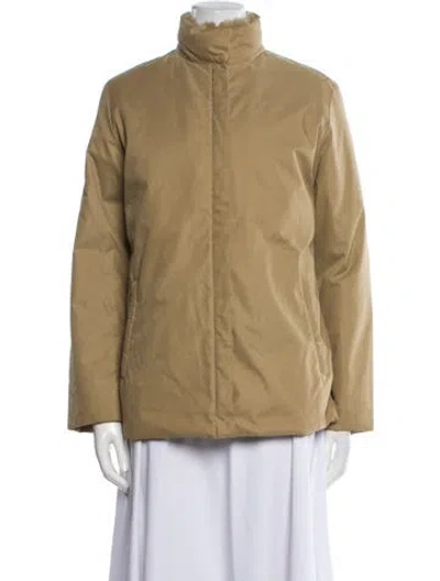 Pre-owned Moncler Down Coat In Neutral