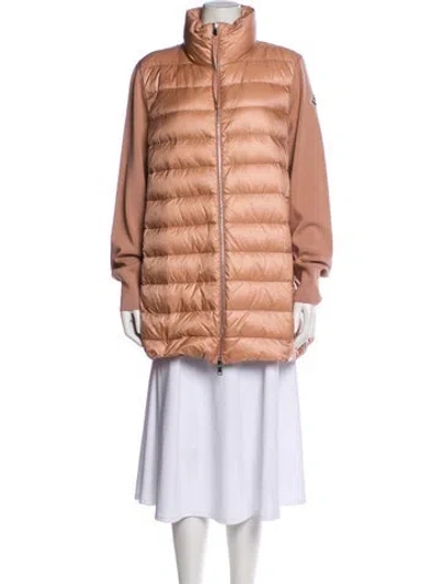 Pre-owned Moncler Down Coat In Neutral