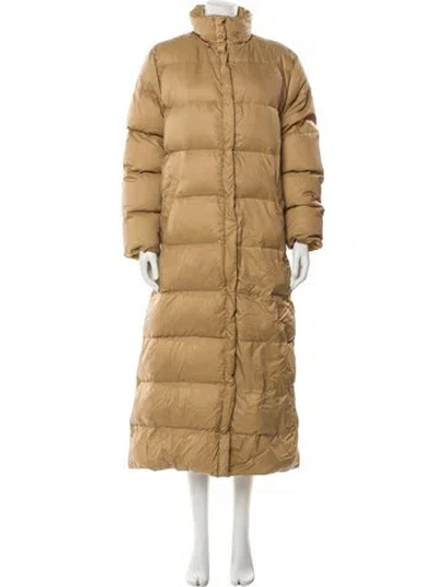 Pre-owned Moncler Down Coat In Neutral