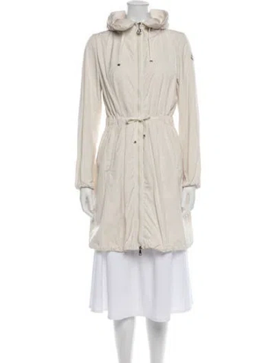 Pre-owned Moncler Down Coat In Neutral