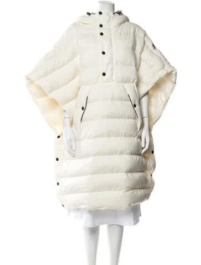 Pre-owned Moncler Down Coat In Neutral