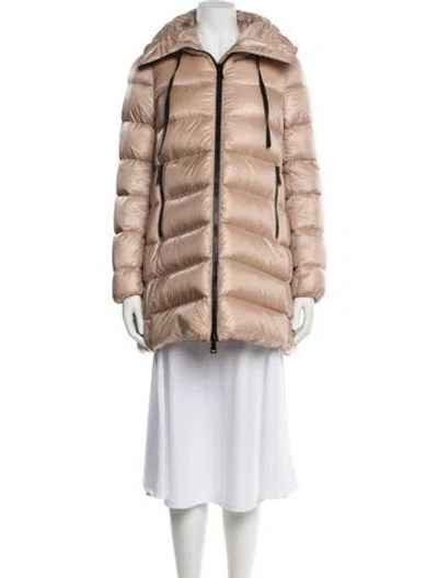 Pre-owned Moncler Down Coat In Pink