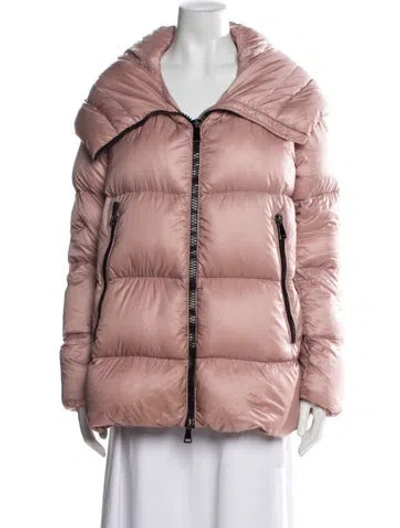 Pre-owned Moncler Down Coat In Pink