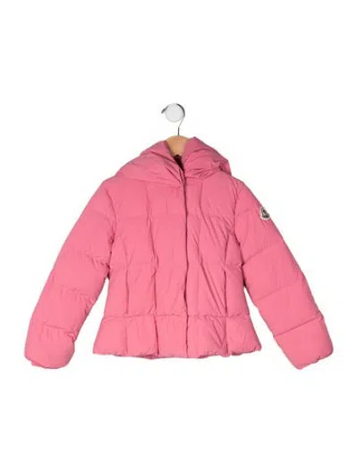 Pre-owned Moncler Kids' Down Coat In Pink