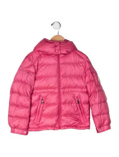 Pre-owned Moncler Kids' Down Coat In Pink