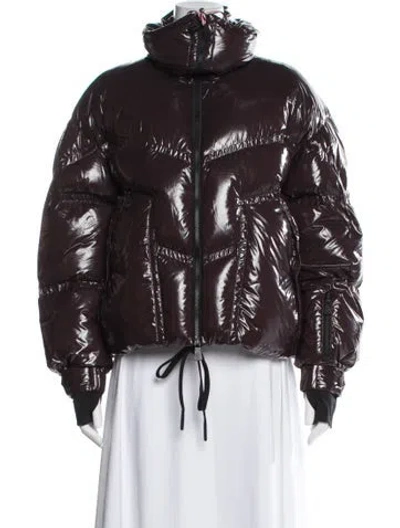 Pre-owned Moncler Down Coat W/ Tags In Burgundy