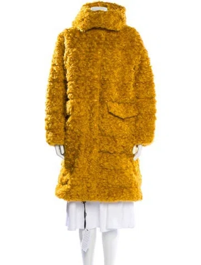 Pre-owned Moncler Down Coat W/ Tags In Yellow