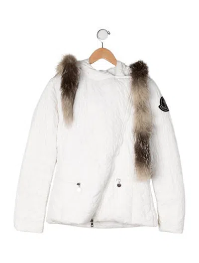 Pre-owned Moncler Kids' Down Coat In White