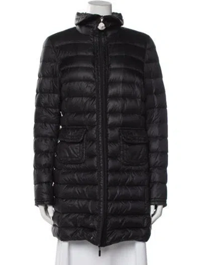 Pre-owned Moncler Down Down Coat In Black