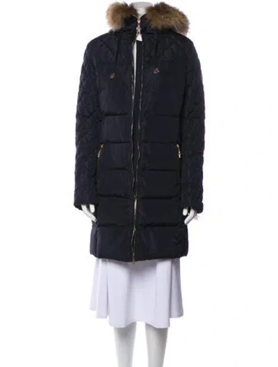 Pre-owned Moncler Down Down Coat In Black