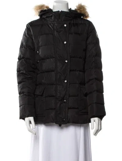 Pre-owned Moncler Down Down Coat In Black