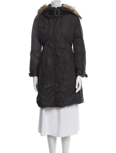 Pre-owned Moncler Down Down Coat In Black