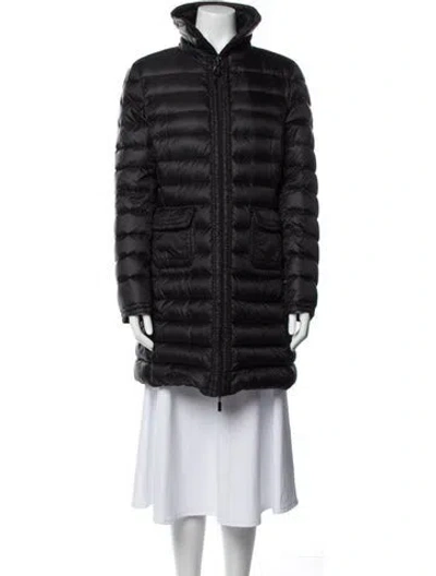 Pre-owned Moncler Down Down Coat In Black