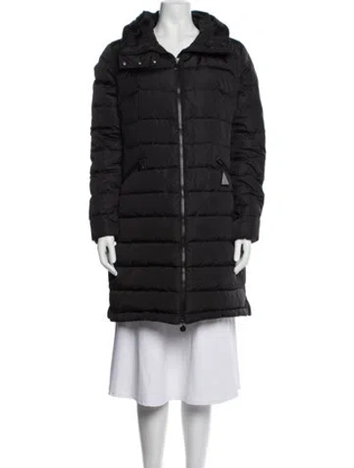 Pre-owned Moncler Down Down Coat In Black