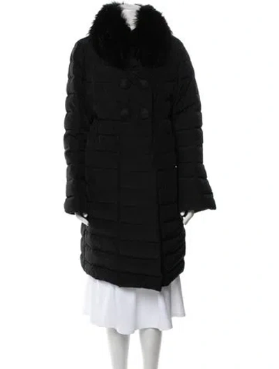 Pre-owned Moncler Down Down Coat In Black