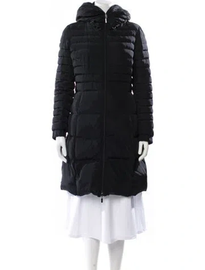 Pre-owned Moncler Down Down Coat In Black