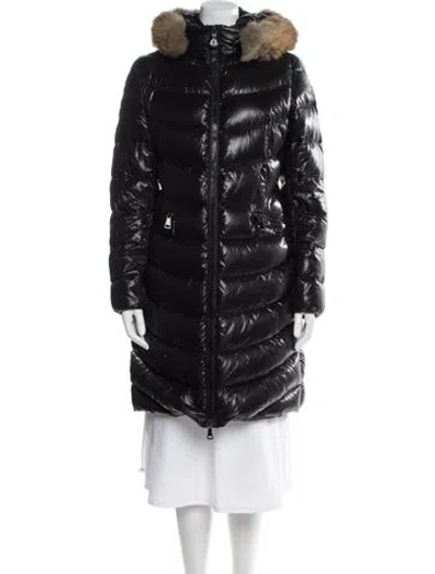 Pre-owned Moncler Down Down Coat In Black