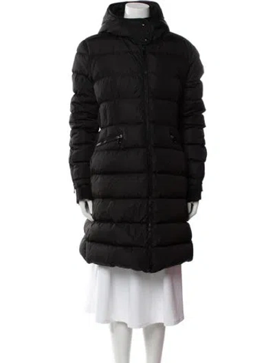 Pre-owned Moncler Down Down Coat In Black