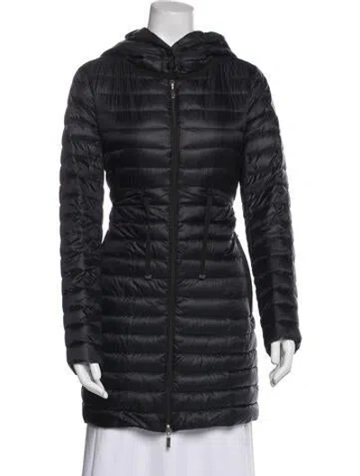 Pre-owned Moncler Down Down Coat In Black