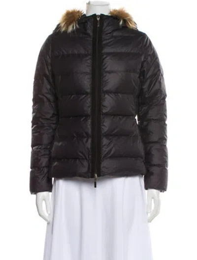 Pre-owned Moncler Down Down Coat In Black
