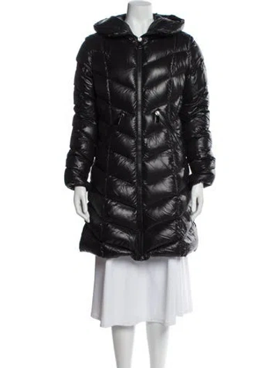 Pre-owned Moncler Down Down Coat In Black