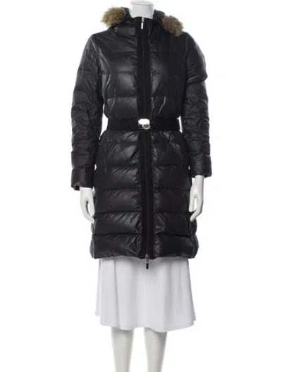 Pre-owned Moncler Down Down Coat In Black