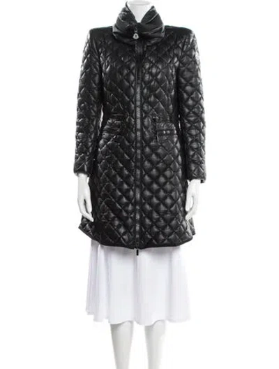 Pre-owned Moncler Down Down Coat In Black