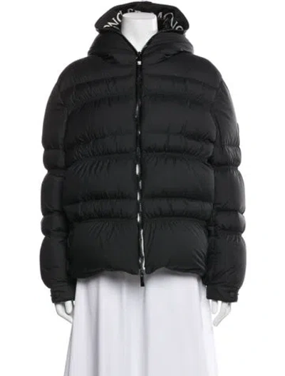 Pre-owned Moncler Down Down Coat In Black