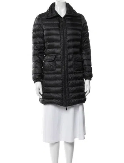 Pre-owned Moncler Down Down Coat In Black