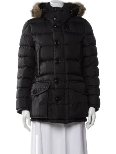 Pre-owned Moncler Down Down Coat In Black