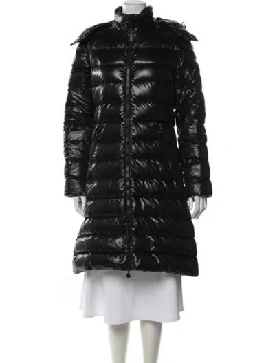 Pre-owned Moncler Down Down Coat In Black