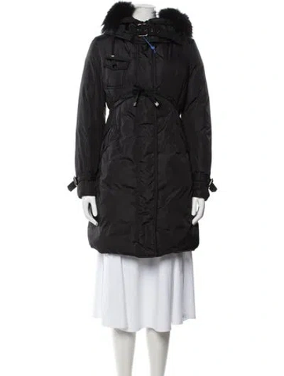Pre-owned Moncler Down Down Coat In Black