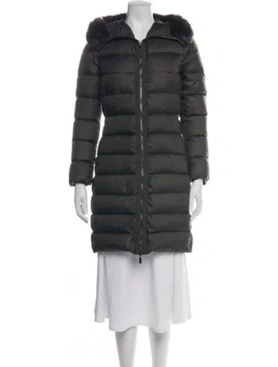 Pre-owned Moncler Down Down Coat In Black