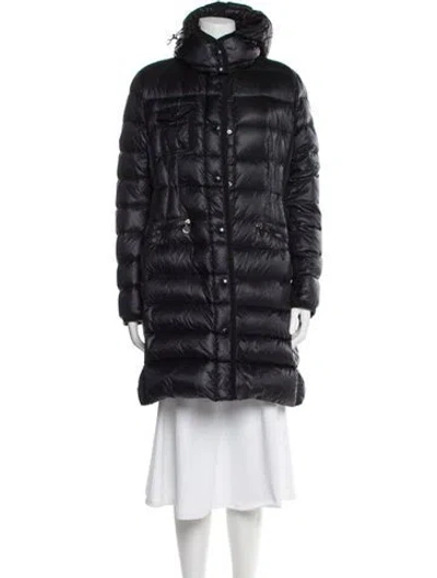 Pre-owned Moncler Down Down Coat In Blue