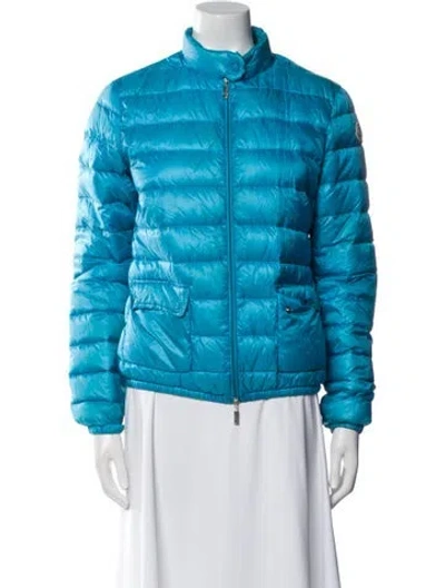 Pre-owned Moncler Down Down Coat In Blue