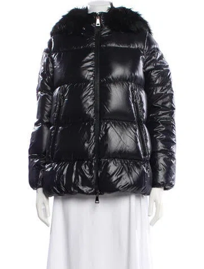 Pre-owned Moncler Down Down Coat In Blue