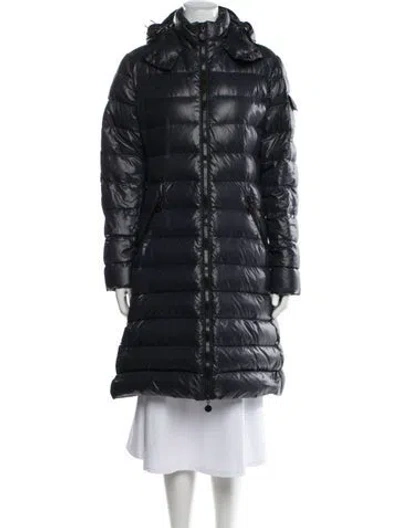 Pre-owned Moncler Down Down Coat In Blue
