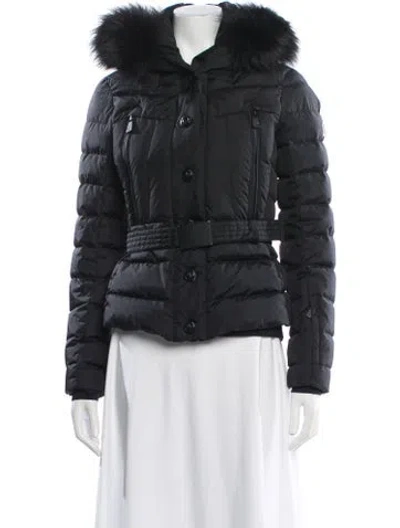 Pre-owned Moncler Down Down Coat In Blue