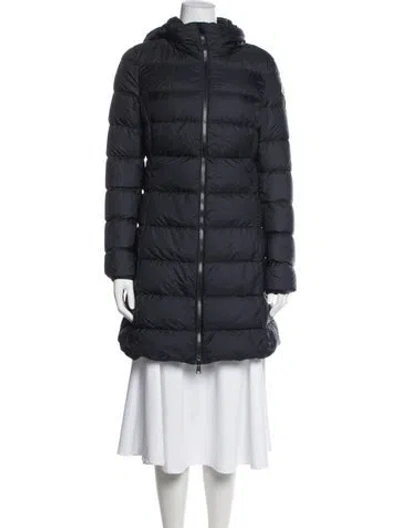 Pre-owned Moncler Down Down Coat In Blue