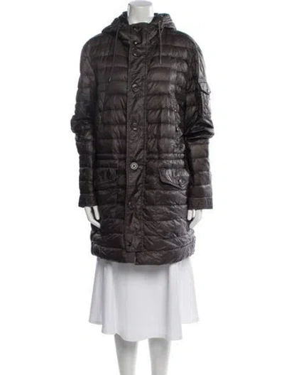 Pre-owned Moncler Down Down Coat In Brown