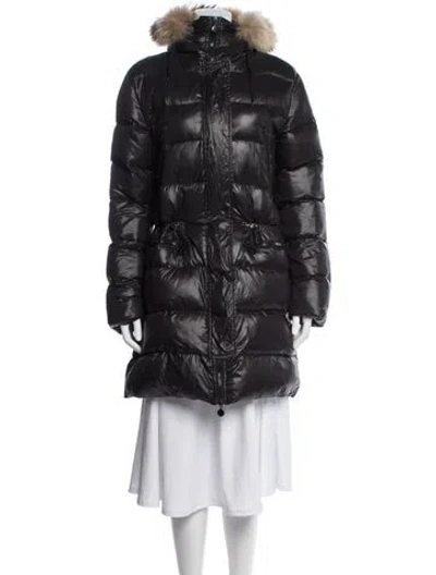 Pre-owned Moncler Down Down Coat In Gray