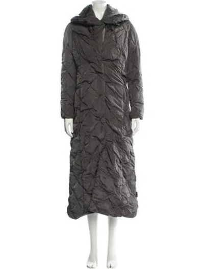 Pre-owned Moncler Down Down Coat In Gray